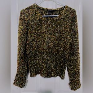 Royal Robbins V neck sweater green multi color size M